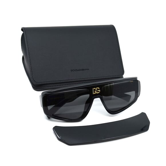 DOLCE&GABBANA DG6177 501/87 BLACK GREY UNISEX AUTHENTIC SUNGLASSES - Picture 12 of 14